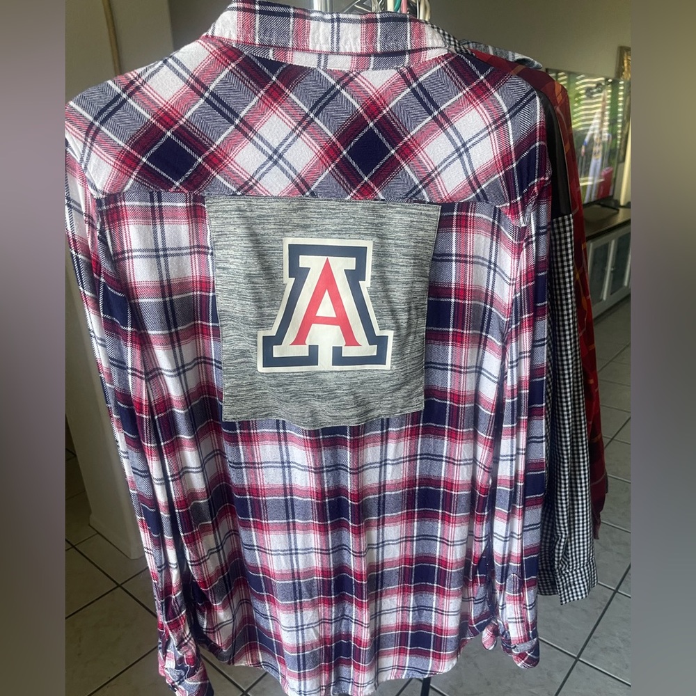 University of Arizona oversize flannel. U of A flannel